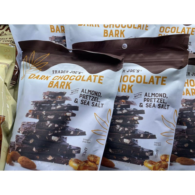 Trader Joe's 1 Trader Joe’s Dark Chocolate Bark with Almonds,