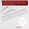 HARFINGTON 2pcs Film Flexible Ruler 6 Inch 0.5mm Scale PET