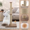 Peluomoz 36'' Tall Cat Scratching Post, Large Sisal Scratch Post