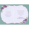 Designer Greetings Purple Foil Bordered 3D Tip-On Banner, Wide Purple
