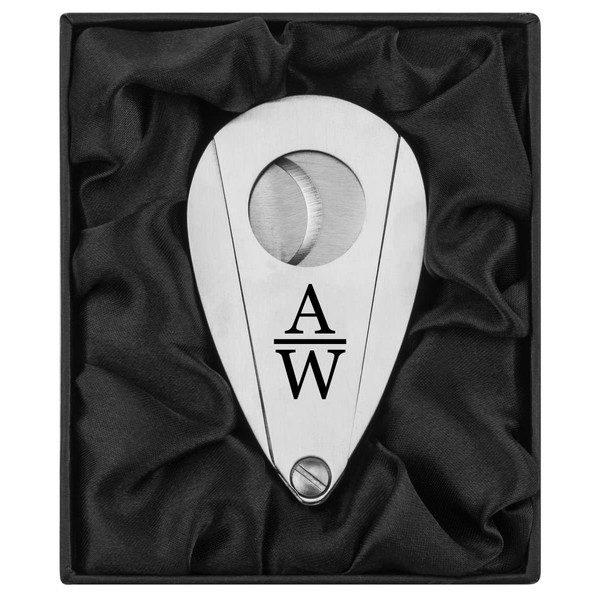 Daylor Engraved Stainless Steel Cigar Cutter Gift Box Custom Personalized