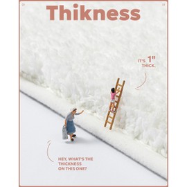 ILANGO White Bathroom Rugs Sets 2 Piece Non Slip Bath Mats Washable for Floor Absorbent Bath Rugs for Tub Shower Fluffy Shaggy Shaggy Bathroom Sets with Rugs and Accessories 17" x 24" + 24" x 36"