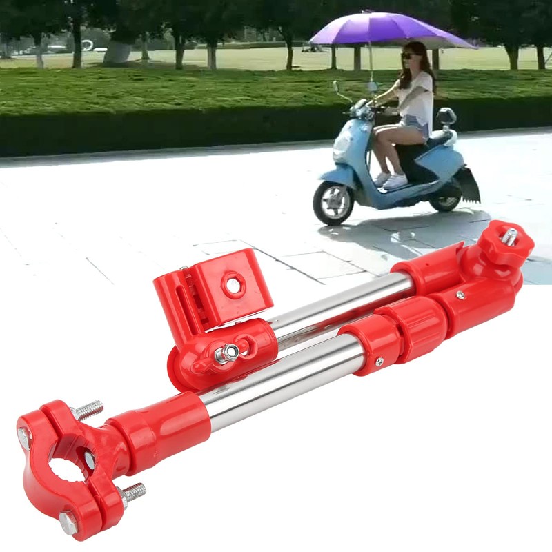 Stainless Steel Bike Umbrella Stand, 360° Adjustable Telescopic Outdoor Umbrella