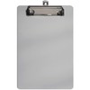 Hongri Plastic Small Clipboard, Gray A5 Memo Size Clip Board