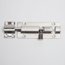 Stainless Steel 9.8cm Door Latch Bolt Lock Hasp Door Latch 3ea