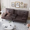 Shahoo Convertible Folding Futon Sofa Bed Sleeper Couch for Living