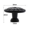 binifiMux 8-Pack 1.25" Black Vintage Drawer Dresser Dangle Knobs Pulls