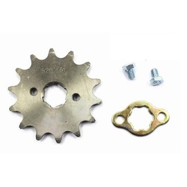 TDR 14T 520 Chain Front Engine Sprocket Cog 14 Teeth 20mm Inner Diameter Fits 110cc 125cc 200cc 250cc Dirt Bike Go Kart ATV Mini Buggy with retainer plate locker