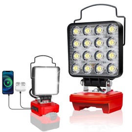 Cordless LED Flashlight for Craftsman V20 Battery, 48W LED Work Light with USB-A&Type C Ports for Jobsite, Car Repairing, Camping, Emergency