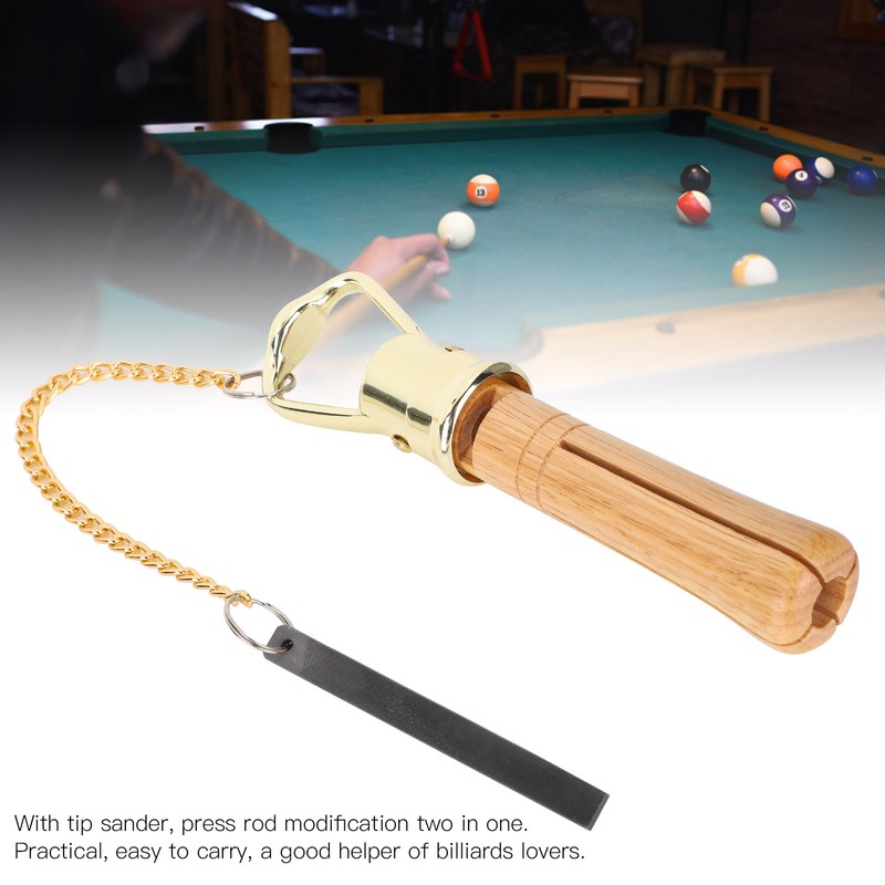 Wooden Tip Clamp Billiard Snooker Cue Repairing Tool Rod Helper