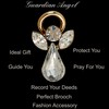 Guardian Angel April Birthstone Angel Pin With Gem Stone Sentimental