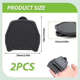 PP Pedal Plate Adapter Road Bike Pedal Attachment Adapter Compatible with Shimano SPD-SL Clipless Pedals, PP Adapter Changes Click Pedals to Flats No Shoe Plates Required for Grip and Comfort (Black)