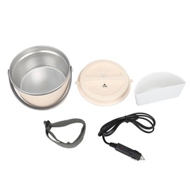 Car Electric Lunch Box 1.2L 360 Degree Fast Even Heating Washable Portable Food Heater Lunch Box for Travel 24V