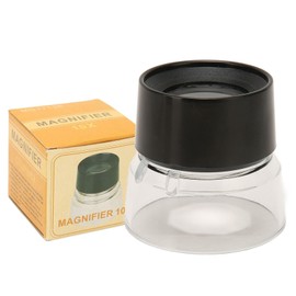 Tyenaza LumiLoupe 10x Standing Magnifier Portable Durable Cylinder Magnifier Table Magnifier for Jewellery Assessment, Stamps, Photographs, Coin Stamp