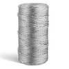 218 Yards/656 Feet Metallic Cord Silver Twine, 1 Spool 1.5