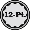 642035 1/2" Dr. 29mm 12Pt Socket