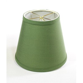 5x8x7 Empire Linen Edison Clip On Lampshade Kale Green - Perfect for small table lamps, desk lamps, and accent lights -Small, Kale Green