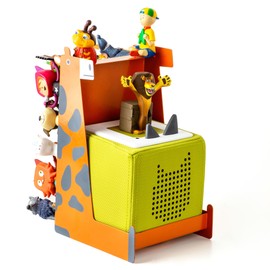 Xozoyo Tonie Cat Shelf, Fully Magnetic Toniebox Shelf, Holds 25-35 Figures + Boxes, Toniebox Wall Shelf Storage Shelf for Nursery (Giraffe Tonie Shelf)