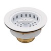 Westbrass D213-50 3-1/2" Wing Nut Twist Style Large Kitchen Sink