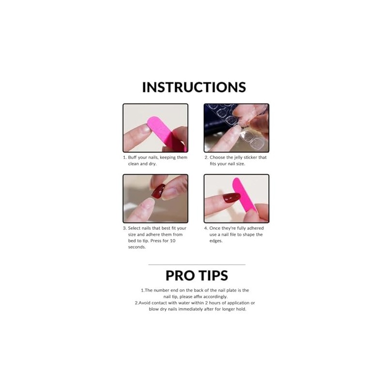 Uñas francesas postizas cuadradas cortas con cobertura total, diseño de