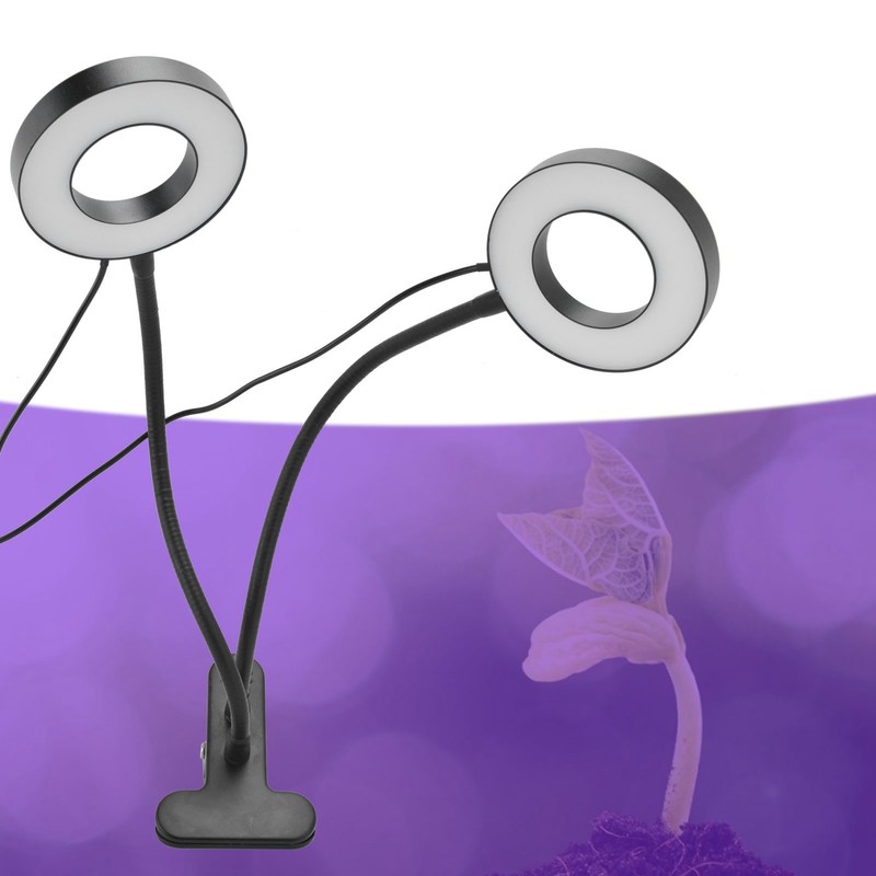 LED Grow Light DoubleEnd 360° Adjustable USB Powered Indoor Gooseneck