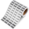 Dzxin Number Stickers,0001 to 2000 Consecutive Number Label Stickers Waterproof