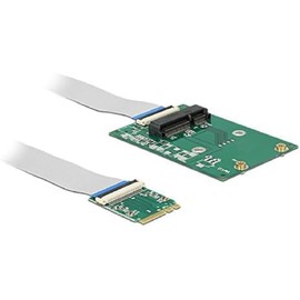 Delock Converter M.2 Key A+E Connector > 1 x Mini PCIe Slot Half Size/Full Size with Flexible Cable