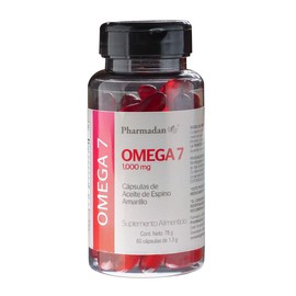 Omega 7, Cápsulas de Aceite de Espino Amarillo, 60 cápsulas de 1.3 g c/u