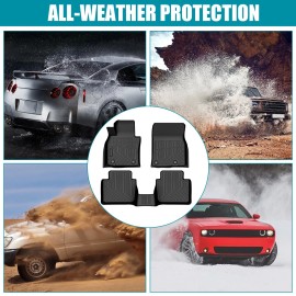 unbranded All Weather 3D TPE Floor Mats For 2023-2025 Mazda CX-50