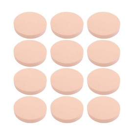 KESYOO Makeup Puff, Makeup Sponge Set, Multi-functional Makeup Puff Round, For Wet and Dry Use, Set of 12 (Nude Color)