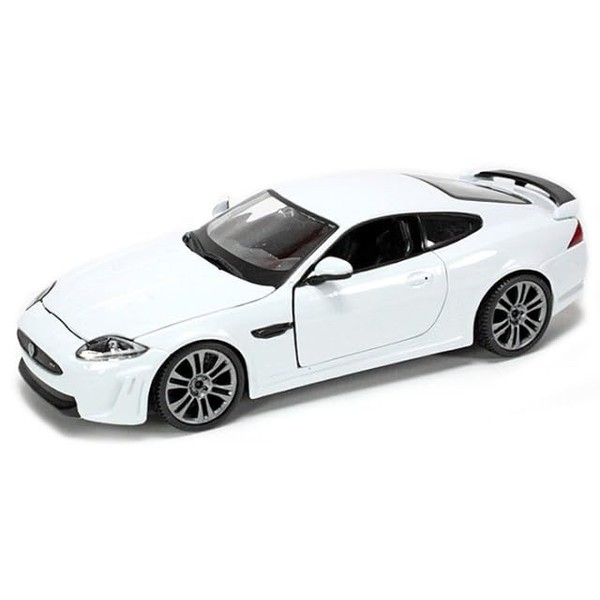 Jaguar XKR-S White 1/24 Diecast Car Model by Bburago 21063white
