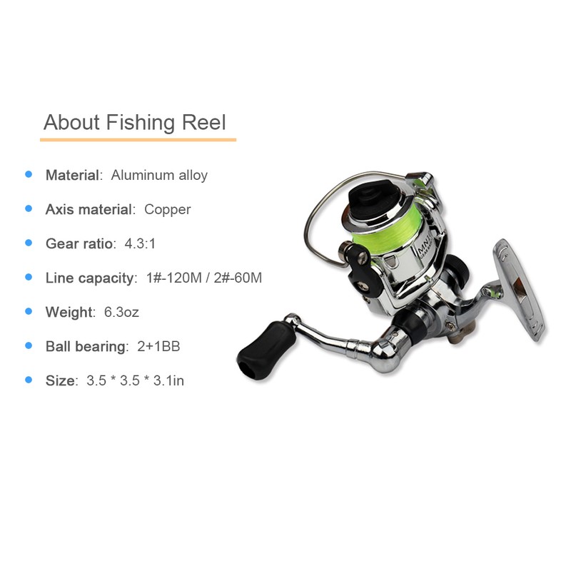 Pocket Collapsible Fishing Rod Reel Combo Mini Pen Fishing Pole
