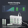WENJOOP 8-Slot Smart AA AAA Battery Charger for 1.2V NiMH/NiCd