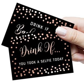 Printed Party Drink If! Bachelorette Party Game | 26 Unique Cards | Bachelorette Party Ideas Girls Night Out Activity Bridal Party Game