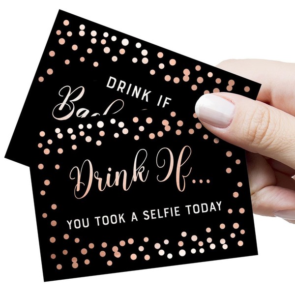Printed Party Drink If! Bachelorette Party Game | 26 Unique