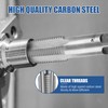 JAMHEXOU 6-Piece NPT Pipe Tap Set, 1", 3/4", 1/2", 3/8",