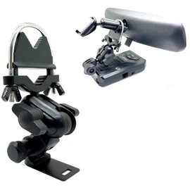 ChargerCity Enhanced U-Bolt Stainless Steel Lock Rearview Mirror Pole Bar Stem Mount for Uniden Radar Detector