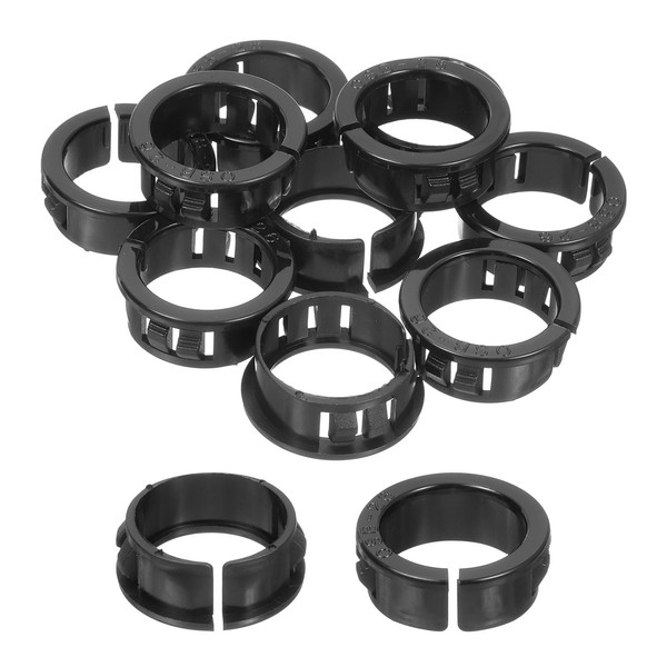 uxcell 10pcs 25mm/0.98" Mounting Diameter Nylon Snap Bushing Grommets Round