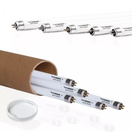 VIVOSUN Grow Lamps 5 Packs 4FT/46IN 6500K T5 Fluorescent Grow Light Bulbs