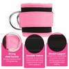 2pcs Adjustable Ankle Straps for Cable Machine with 2 Gourd-Shaped