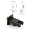 Gaosin Black Brass High Pressure Handheld Shower Head with Elbow