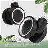 Vivikivi Luggage Replacement Wheels, 2 Pcs Universal Suitcase Double-Row Wheels