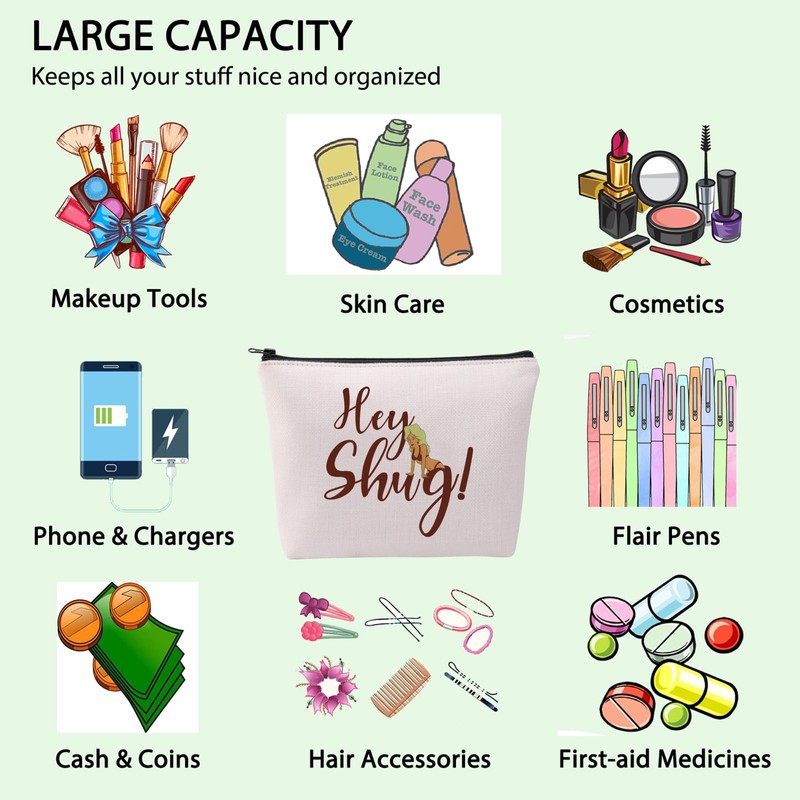 KOTH Merch Hey Shug Inspire Makeup Bag Bobby Hill Quote