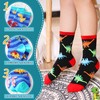 SEEYAN Boys Socks Kids Funny Novelty Cotton Crazy Cartoon Dinosaur