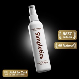 Simpletics - Sea Salt Spray - Texturizing Product for Fluffy, Voluminous Hair, 5 Simple Ingredients - 8oz:_Vanilla Voyage