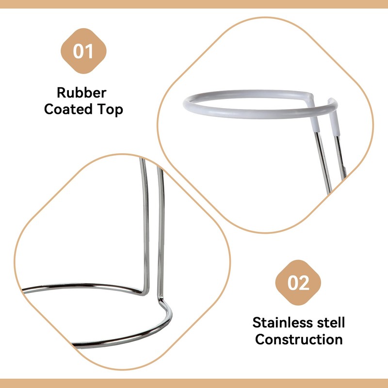 Lily's Home Wine Decanter Drying Stand with Rubber Coated Top