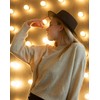 Classic Fedora Hats for Women - Unisex Wide Brim Retro