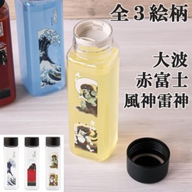 OSK BC-9 Slim Water Bottle, 13.5 fl oz (400 ml), Water Bottle, Fengjin, Thunder God, Japanese, Made in Japan