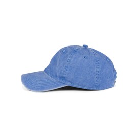 styleBREAKER 04023054 Unisex 6-Panel Vintage Cap, Plain Washed Look, Baseball Cap, Metal Buckle, Adjustable, Denim blue washed