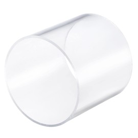 sourcing map PVC transparent tube, inner diameter 94 mm, diameter 100 mm, length 100 mm, acrylic plastic tube for lamp making, floor lamps, furniture